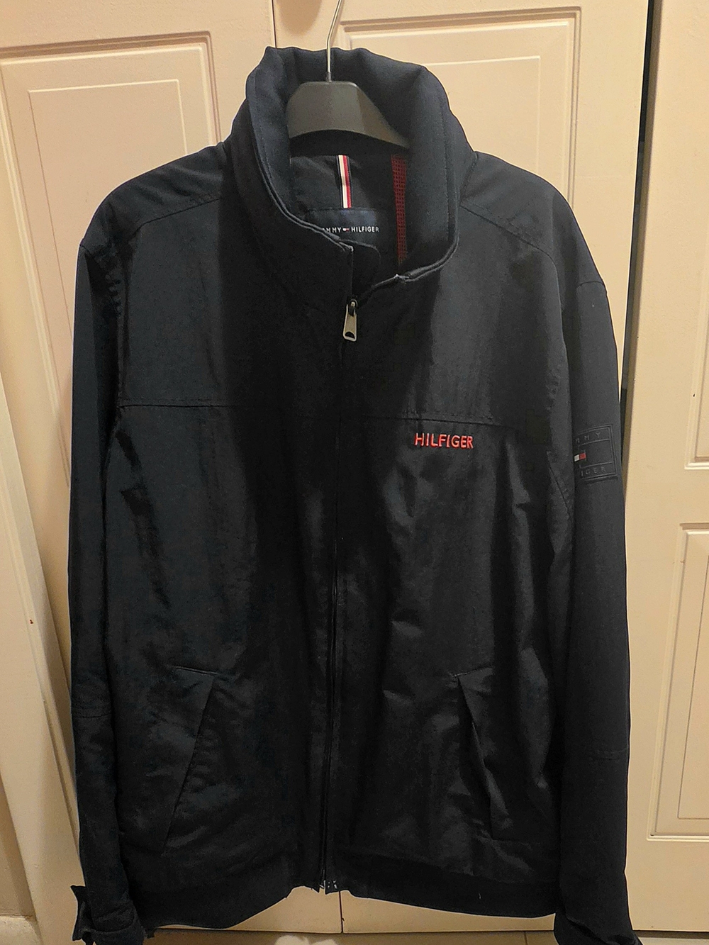 Tommy Hilfiger Navy Full-Zip Men's Jacket Size L